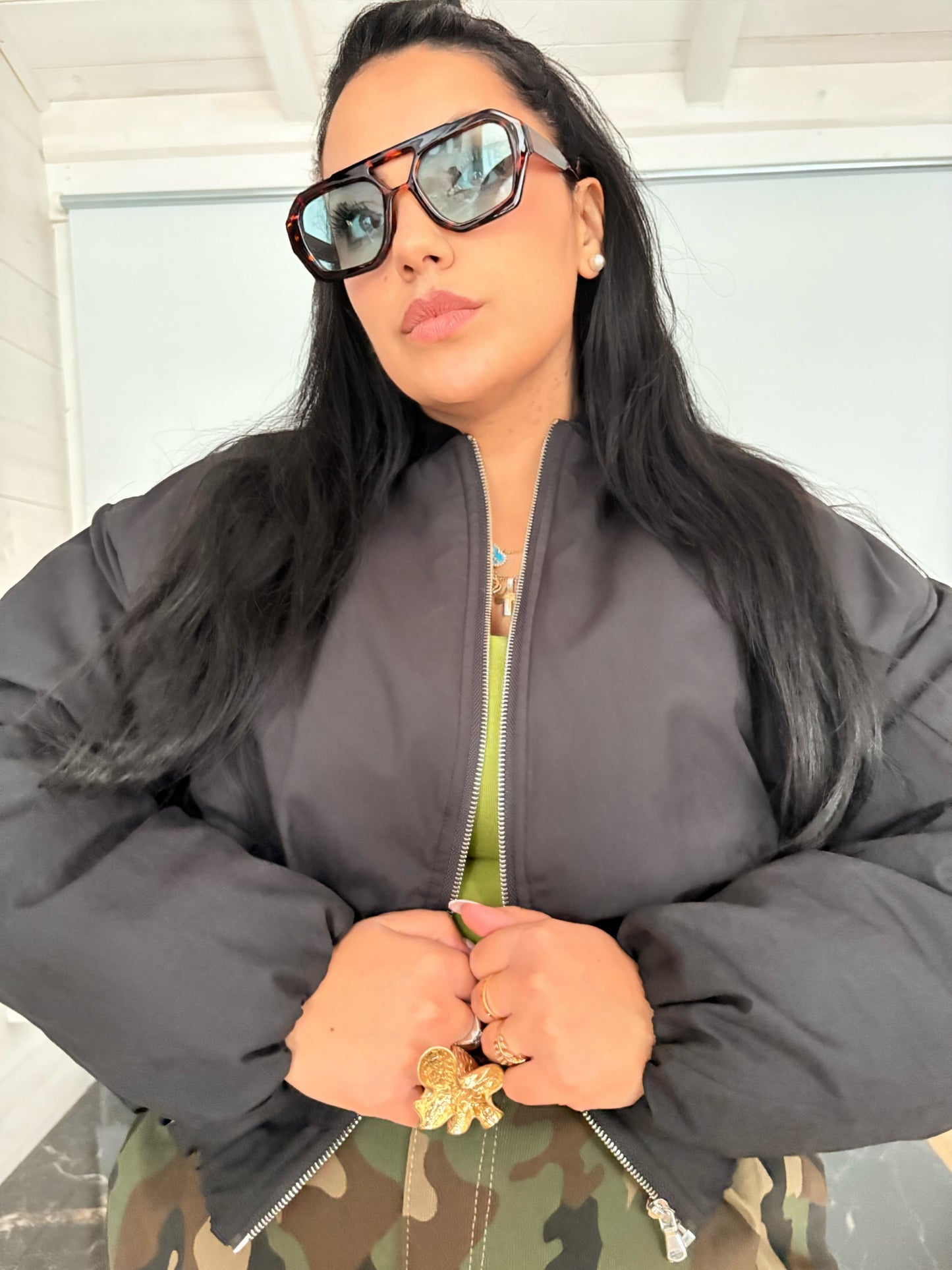 Bomber Black By Lumina