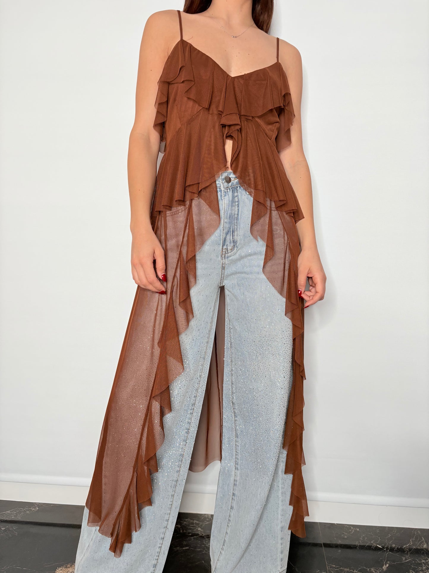 Pantalone Strass Chiaro