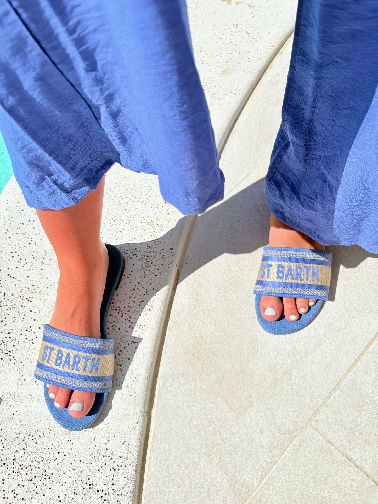 Ciabattina Scritta St Barth