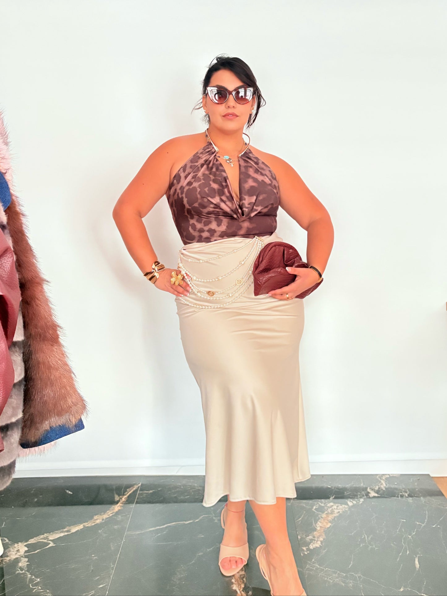 Gonna Satin Champagne